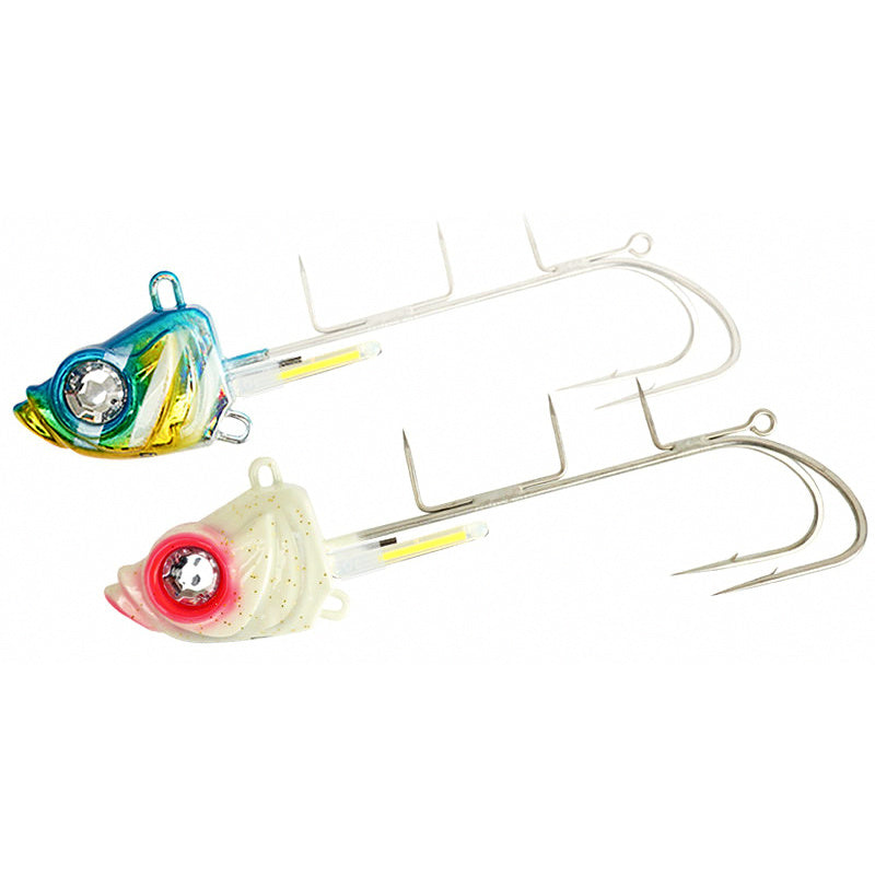 Glow Hairtail Jig with Assist Hooks, 30–300 g (1.1–10.6 oz)