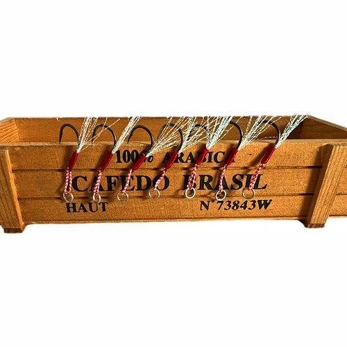 Jig Assist Hooks, Single or Double, Barbed, Sizes 10–15