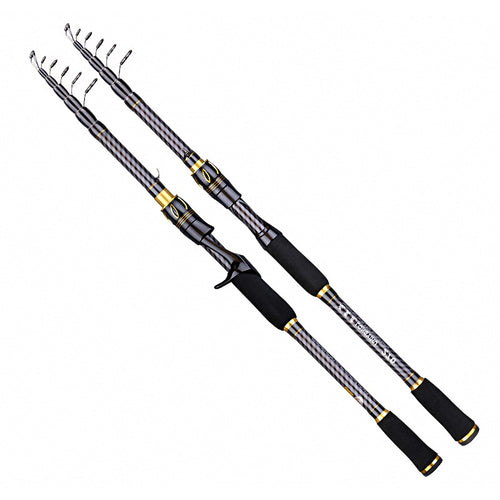 Telescopic Carbon Fishing Rod, 1.8–3.9 m (5.9–12.8 ft)