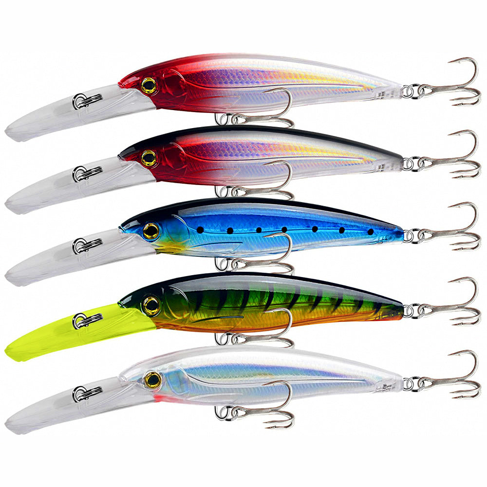 Sinking Minnow Trolling Lure, 225 mm (8.9 in), 82.5 g (2.9 oz)