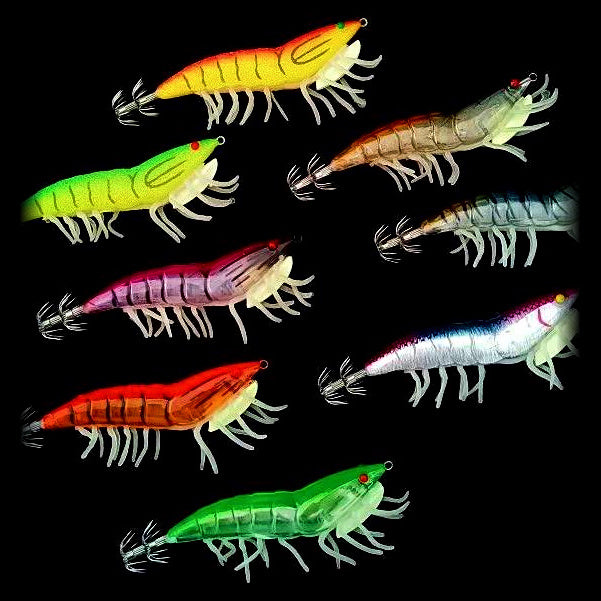 Wooden Shrimp Squid Jig, Size 3.5, 10-Pack