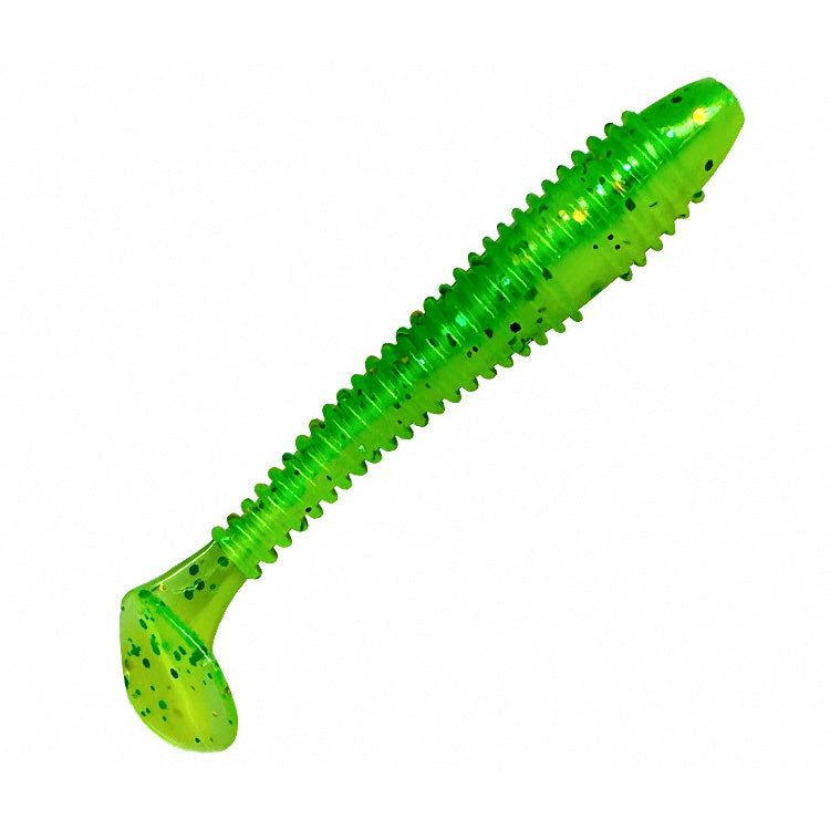 Ribbed Paddle Tail Soft Swimbait, 5.5 & 6.5 cm (2.2 & 2.6 in)