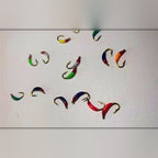Long Shank Curved Fly Hooks, Size 10–20, 50/100 pcs