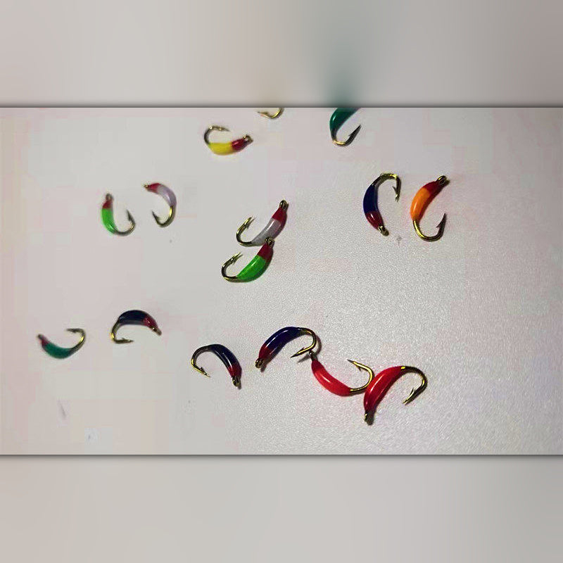 Long Shank Curved Fly Hooks, Size 10–20, 50/100 pcs