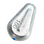 Heart-Shaped Galvanized Iron Sinker, 0.7–3.5 oz (20–100 g)