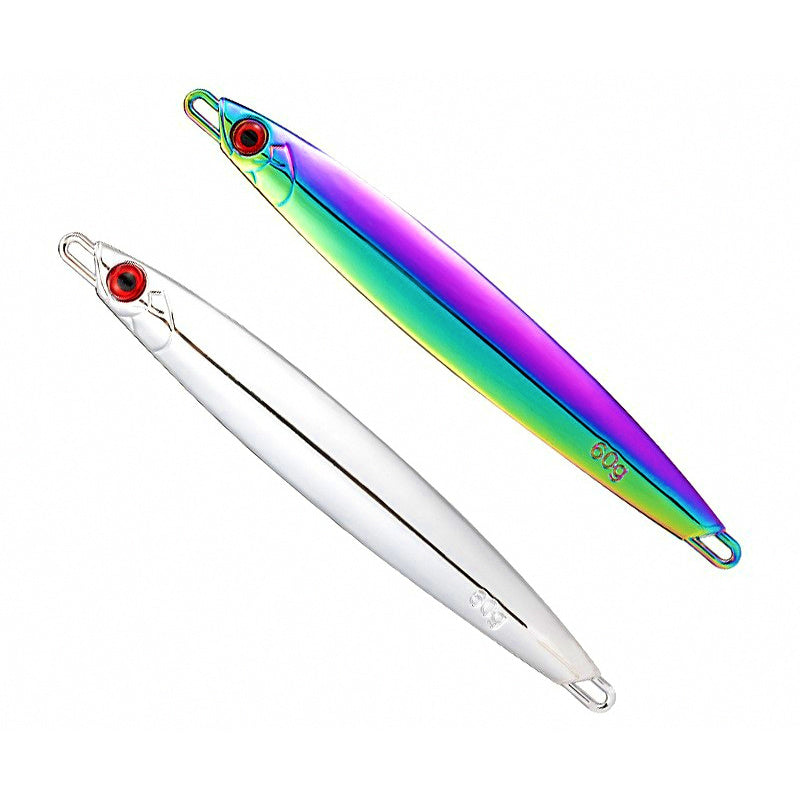 Slim Metal Speed Jig, 60 g (2.1 oz), Silver / Multicolor