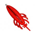 Floating Soft Frog Lure with Offset Hook, 6-Pack
