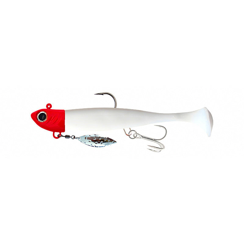 Jig Head with T-Tail Soft Bait Combo, 15–47 g (0.5–1.7 oz)