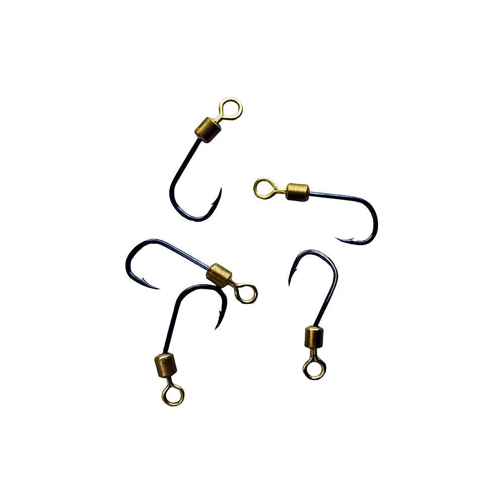 Iseni Swivel Hooks, Barbed, Sizes 3–10