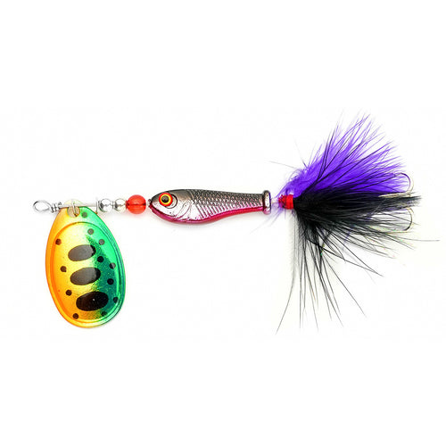 Feathered Spinner Blade Jig, 10 g (0.35 oz), Treble Hook