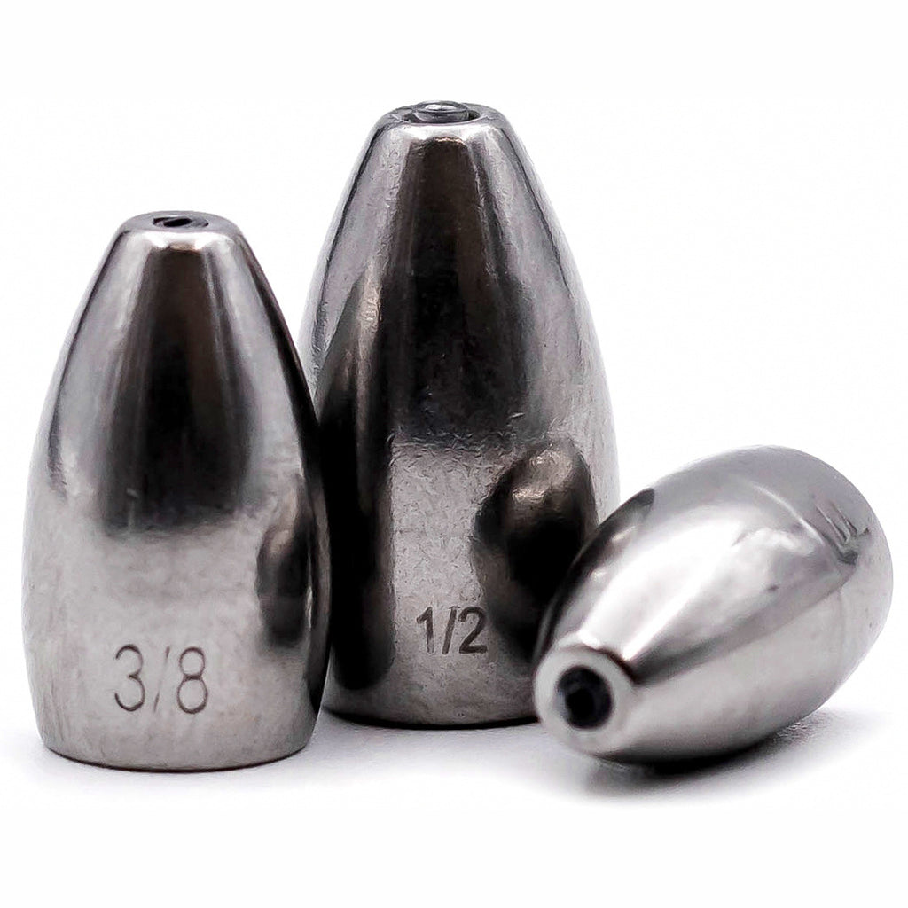 Tungsten Bullet Weight, Texas Rig Sinker, 1.8–14 g (1/16–1/2 oz)