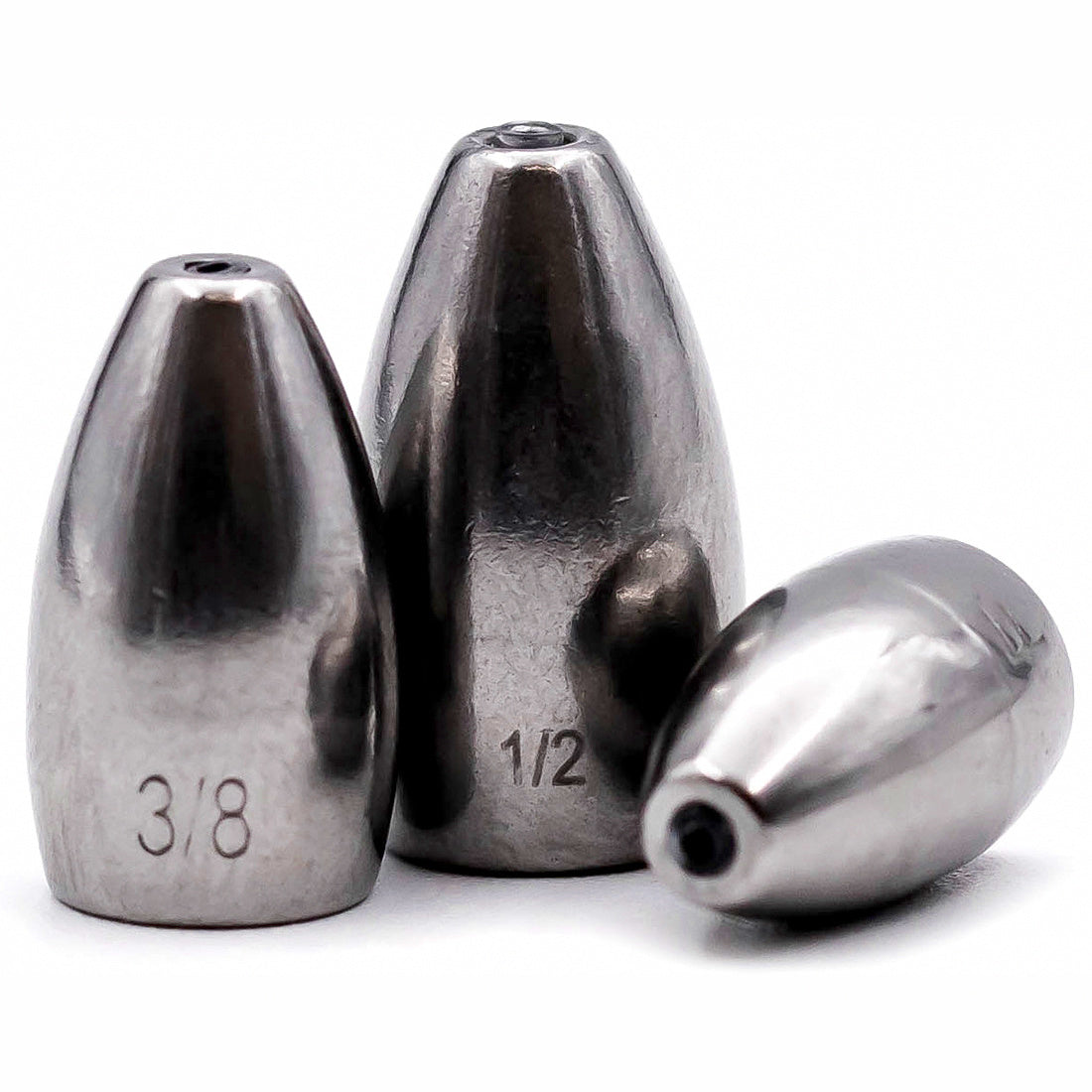 Tungsten Bullet Weight, Texas Rig Sinker, 1.8–14 g (1/16–1/2 oz)