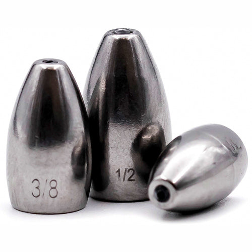 Tungsten Bullet Weight, Texas Rig Sinker, 1.8–14 g (1/16–1/2 oz)