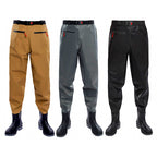 Waist-High Waders with Boots, Waterproof Nylon or PVC