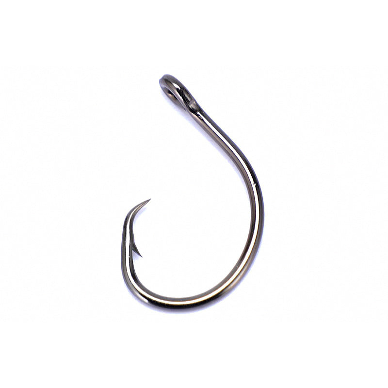 Black Nickel Barbed Saltwater Hooks, Sizes 3/0–14/0