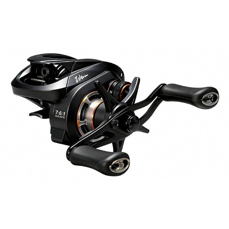 DC Baitcasting Reel, 7.6:1, 7 Bearings, Carbon Frame
