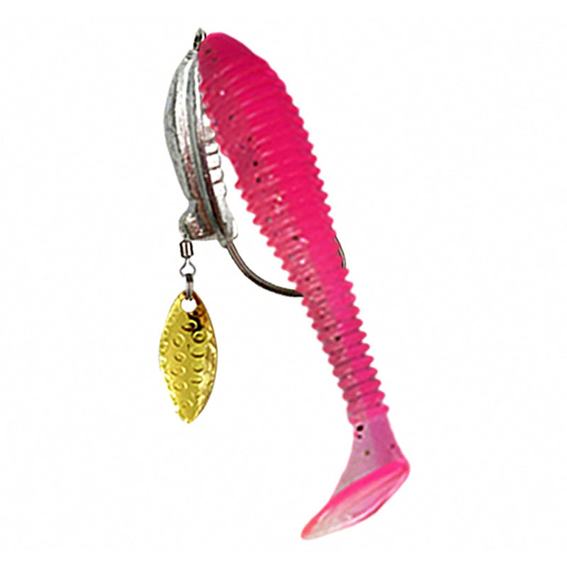 Weighted Crank Hook + T-Tail Grub Kit, 4–11 g (0.14–0.39 oz)