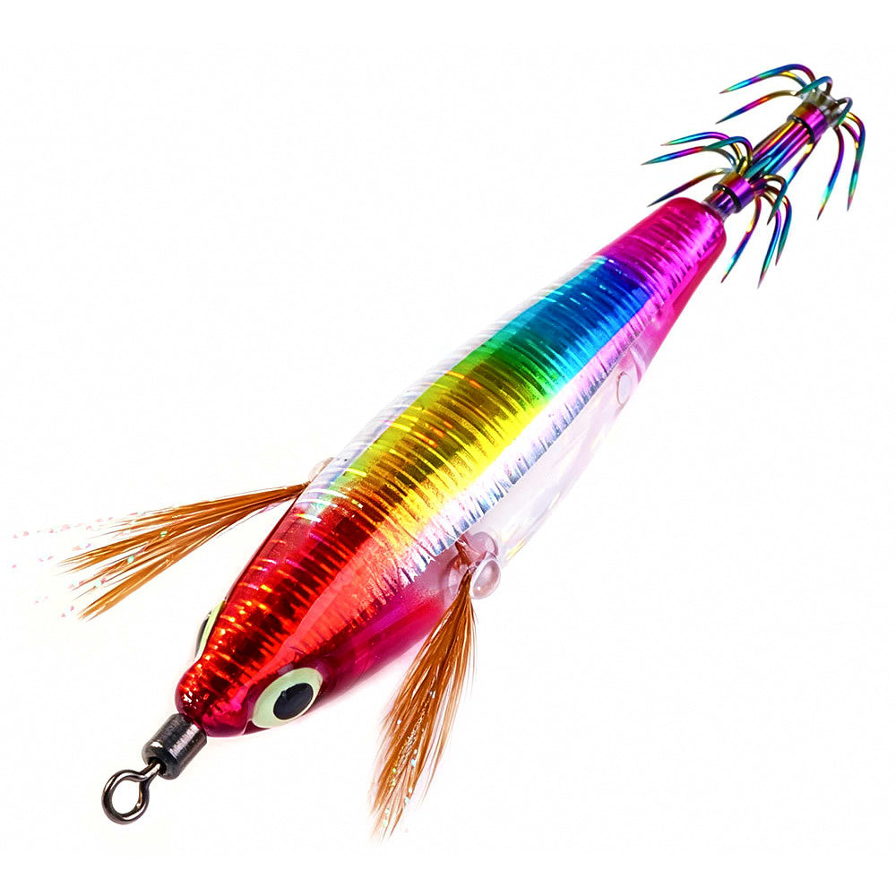 Glow Squid Jig, Wood Shrimp Lure, 8 cm 5.5 g (0.2 oz)