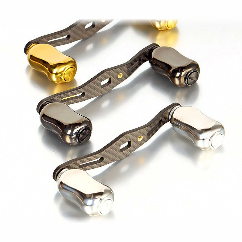 Baitcasting Reel Handle, Titanium Knob & Carbon Fiber Arm