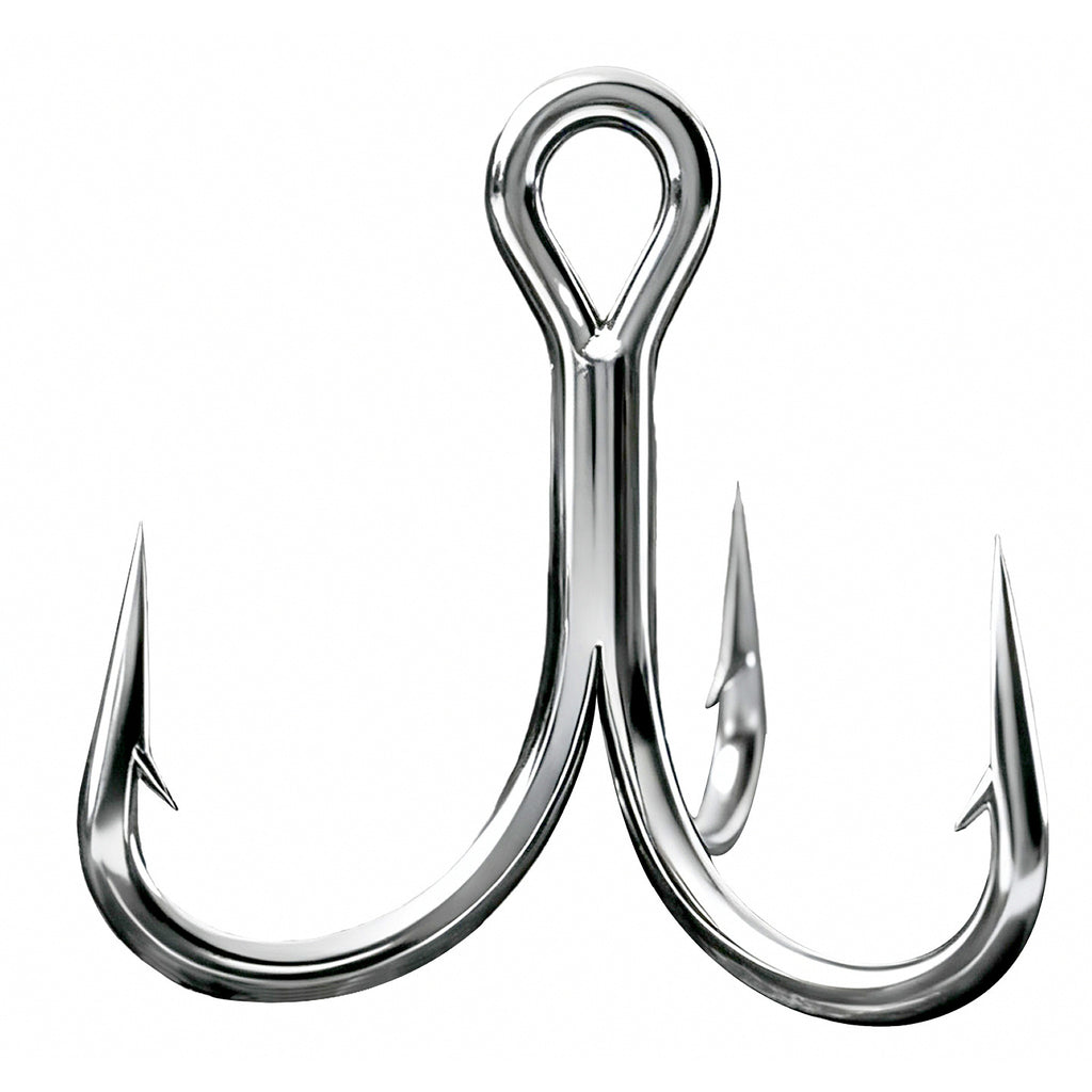 Saltwater Treble Hooks, Anti-Rust Alloy Steel, 10–50 Pack