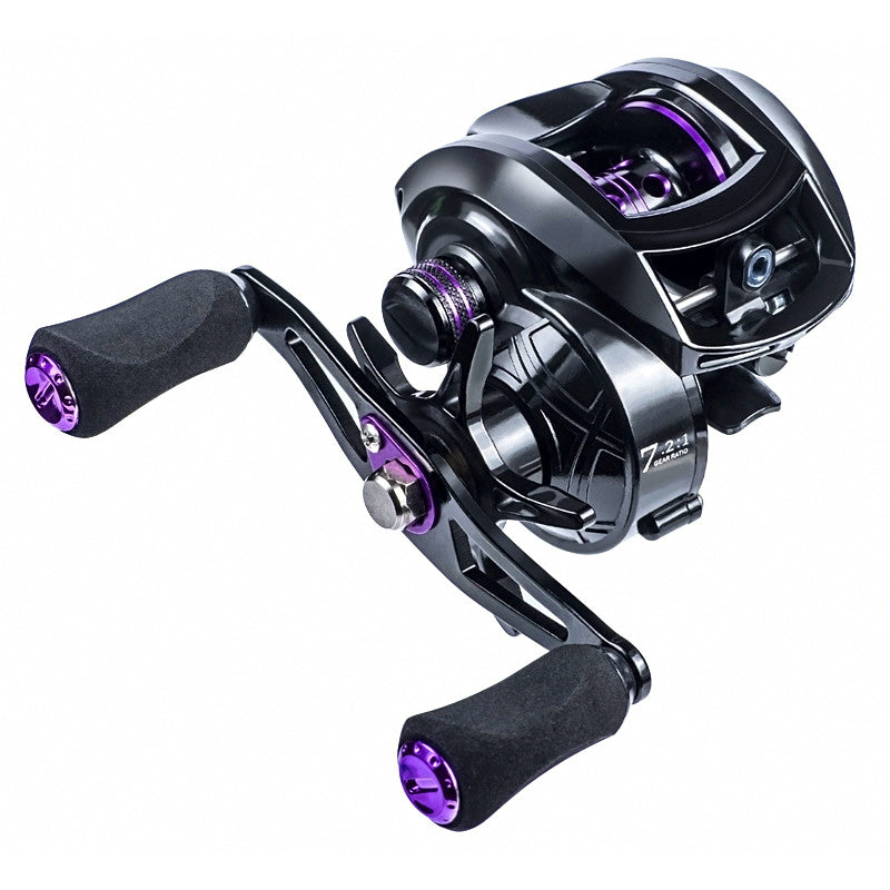 Round Baitcasting Reel, 2000 Size, Metal Spool, L/R Hand