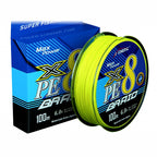 8-Strand & 4-Strand PE Braided Fishing Line, 100 m (109 yd)