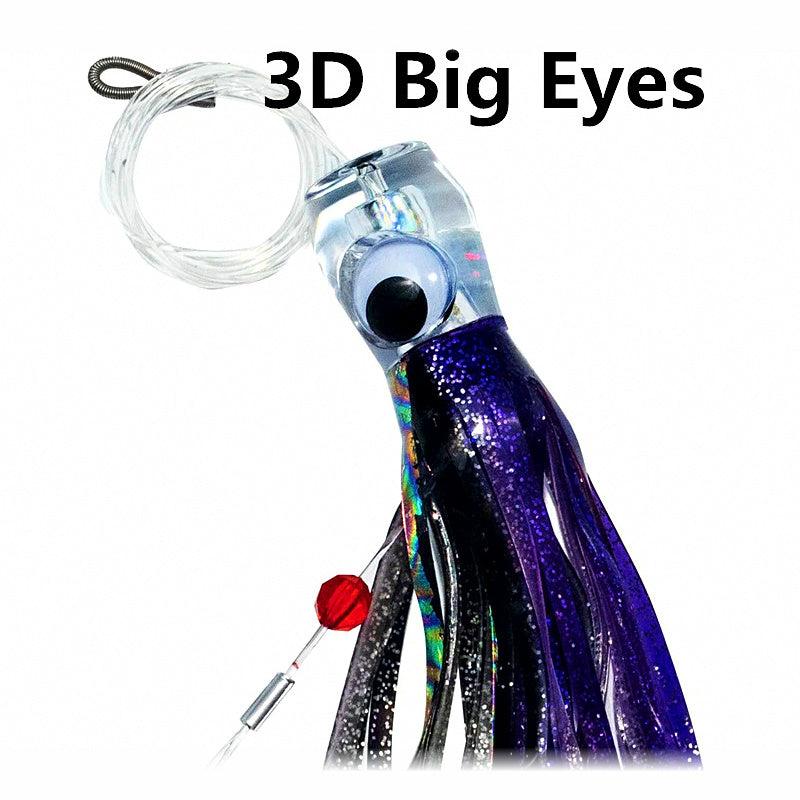 Octopus Skirt Lure for Trolling & Boat Fishing, 6.5/9.5 in