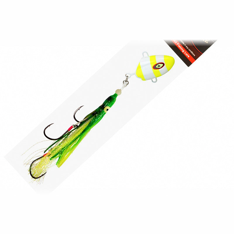 Fish Head Slow Pitch Jig, UV, 100–300 g (3.5–10.6 oz)