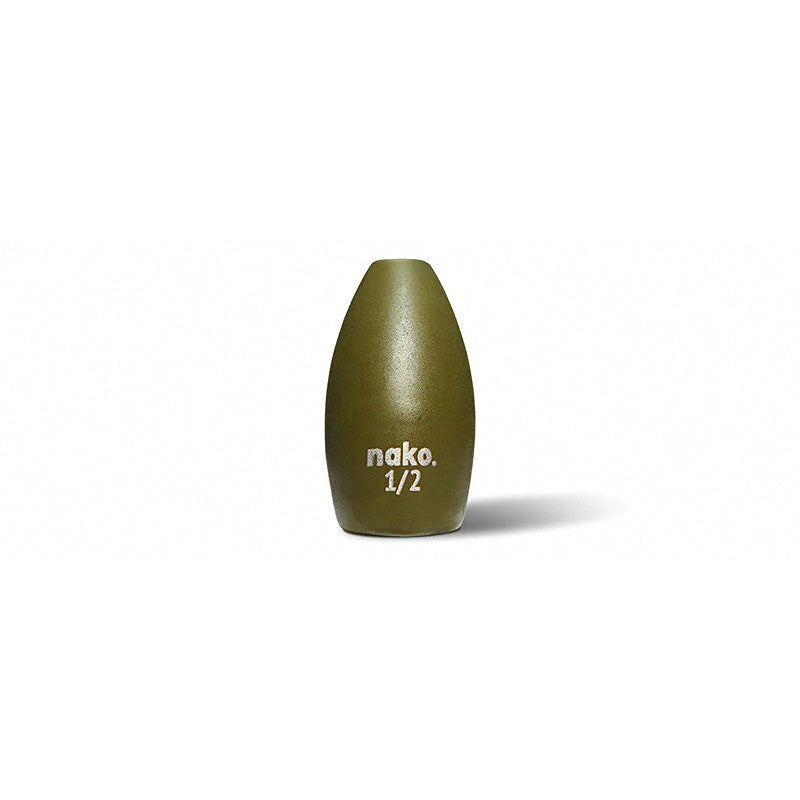 Tungsten Drum-Shaped Sinker, 5-Pack, 1/16–3/8 oz (1.8–10 g)