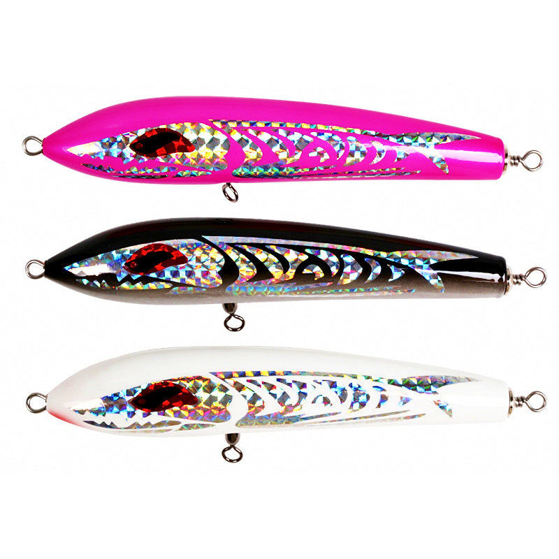Wooden Pencil Popper Lure, 90 g (3.2 oz), 23 cm (9 in)