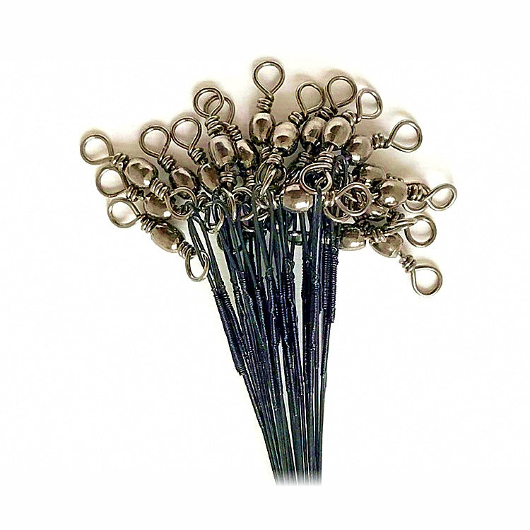 Wire Leader with Snap Swivel, 10-30 cm (4-12 in)