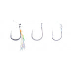 Thread-Wrapped Barbed Jig Hooks with Tube, Glow, #3–#13