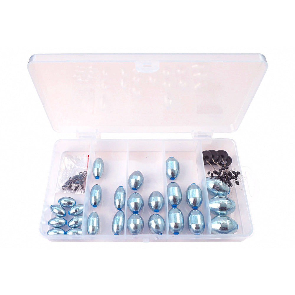 Egg Sinker Assortment Set, Open Core Fishing Weights