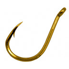 Gold Eyed Barbed Saltwater Hooks, Size 0.8–9, Bulk Packs