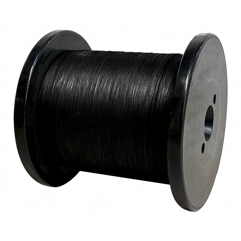 Semi-Stiff 8-Strand PE Braid Leader Line, Black