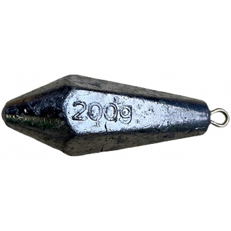 Hex Teardrop Sinker with Eyelet, 0.7–10.6 oz (20–300 g)