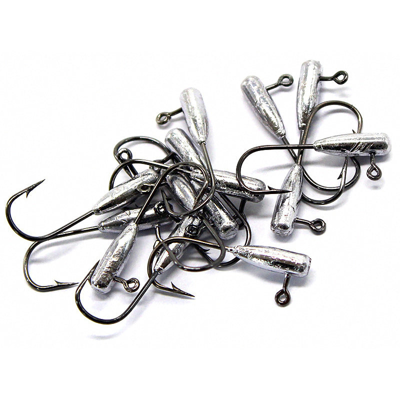 Barbed Lead Jig Head Hooks, 0.875–3.5 g (0.03–0.12 oz)