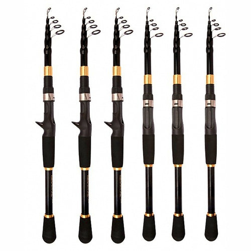 Telescopic Boat Fishing Rod, 7-Section, 1.6–2.7 m (5.2–8.9 ft)