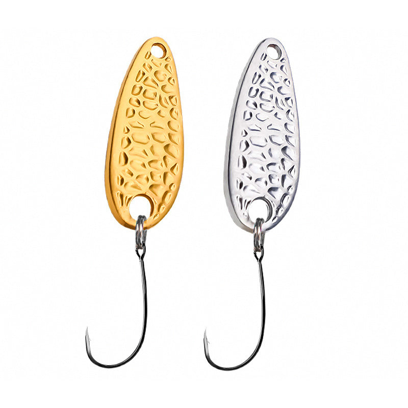 Peanut Shell Spoon Lure, 2.5–5 g (0.09–0.18 oz), Gold/Silver