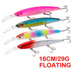 Floating Trolling Minnow Lure, 16 cm (6.3 in) 29 g (1 oz)