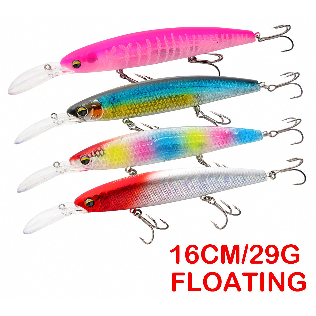 Floating Trolling Minnow Lure, 16 cm (6.3 in) 29 g (1 oz)