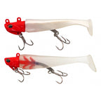 T-Tail Soft Swimbait with Lead Jig Head, 20–35 g (0.7–1.2 oz)