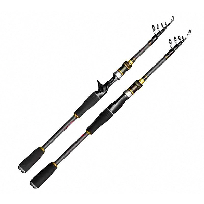 Telescopic Carbon Fishing Rod, 5.4–11.8 ft (1.65–3.6 m)