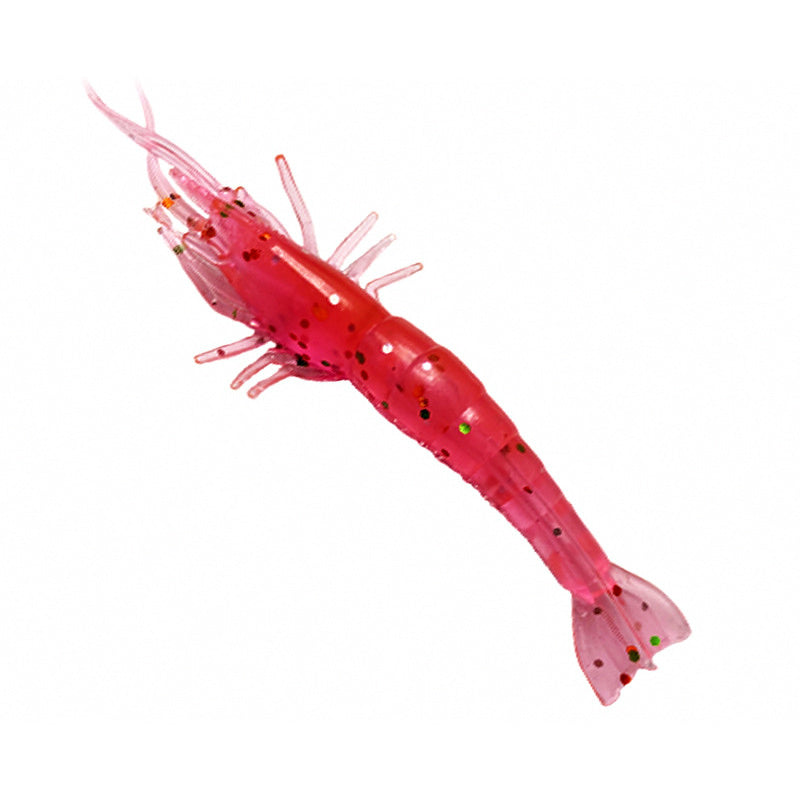 Soft Shrimp Lure with Hook Slot, Bionic Prawn Bait