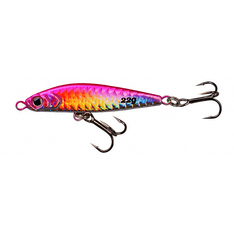 Fish Scale Metal Jig, 10–22 g (0.35–0.78 oz), Treble Hooks