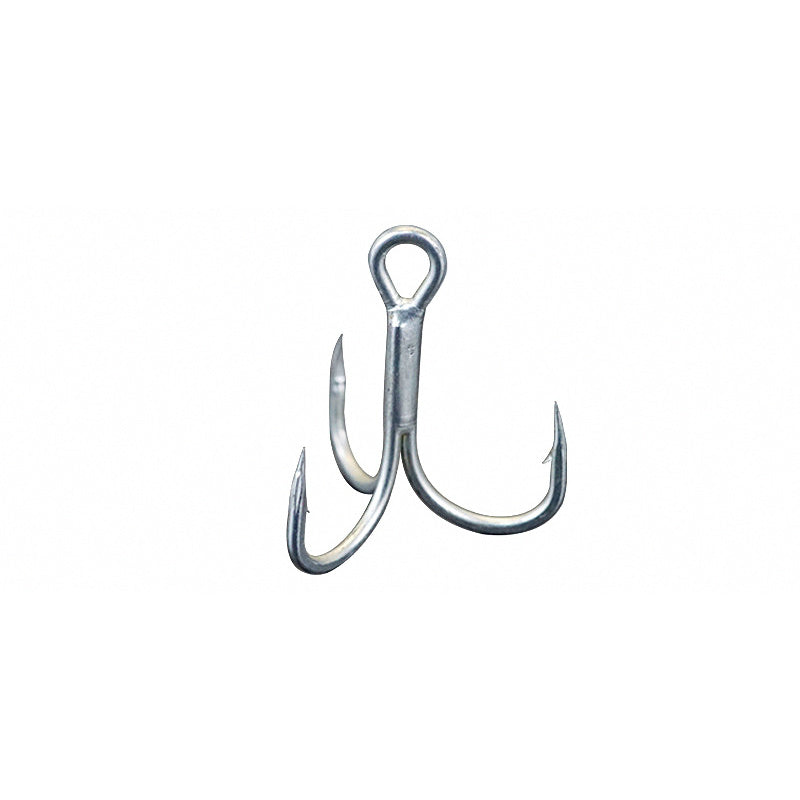 Tin-Plated Treble Hooks, High Carbon Steel, 10-Pack