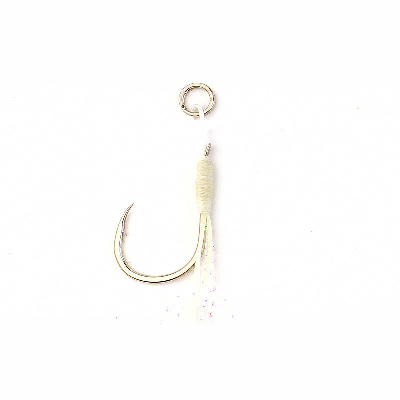 Glow Single Jig Hook, Barbed, Sizes 10–18