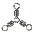 3-Way Swivel Fishing Connector, O-Ring Style, Anti-Tangle