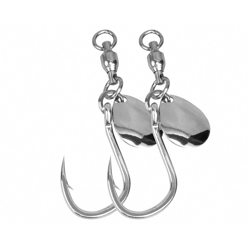 Single Jig Hook with Ball Bearing Swivel, Sizes 1–4/0
