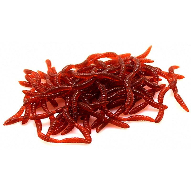 Red 4-Segment Soft Bait Sandworm Lure, Single Piece